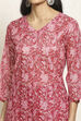 Pink Cotton Kota Floral Printed Unstitched Suit Set image number 2