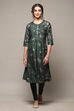 Green Art Silk Flared 2 Piece Set image number 6