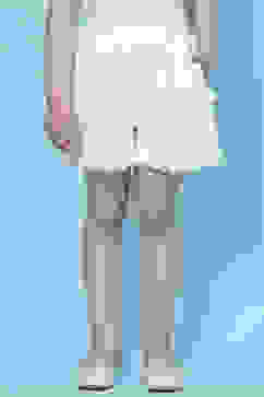 White Cotton Shorts image number 0