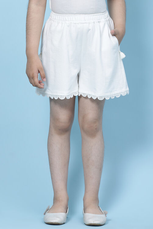 Black Cotton Shorts image number 0