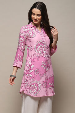 Lilac Rayon Straight Kurta image number 4