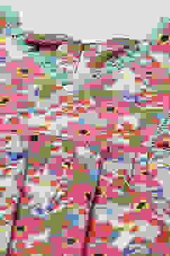 Blue Cotton Short Top image number 1