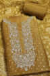 Pastel Blue Tissue Woven Unstitched Suit Set image number 1