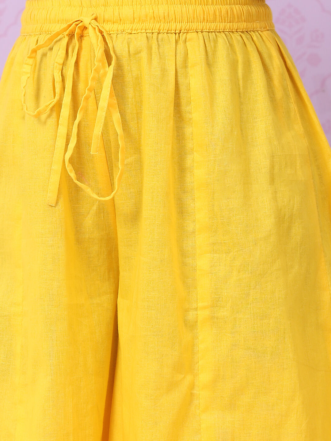 Blue Art Silk Flared Printed Top image number 2