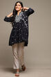 Black Rayon Printed Kurti