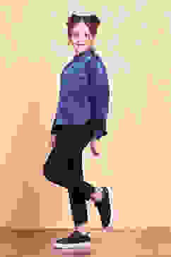 Blue Viscose Blend Shirt Set image number 3