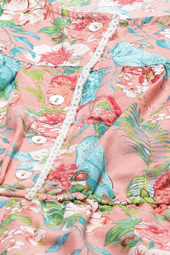 Peach Cotton Straight Jumpsuit image number 1