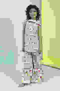 Off-White Cotton Straight Printed Suit Set image number 7