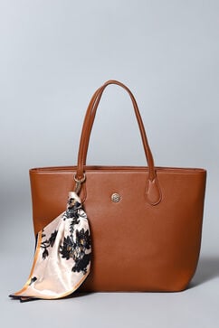 Tan Pu Leather Tote Bag image number 1