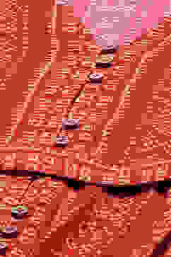 Rust LIVA Flared Fusion Printed Dress image number 1