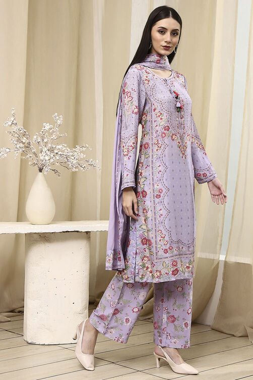 Pista Green Modal Blend Straight Suit Set image number 5