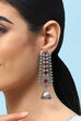 Oxidised Red Brass Earrings image number 1