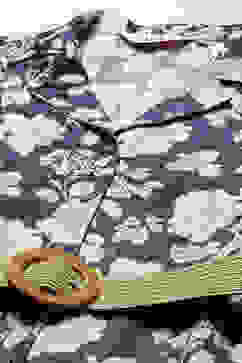 Blue Pure Cotton Floral Printed Straight Dress image number 2