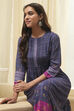 Mustard Cotton Straight Kurta Relaxed Pant Suit Set image number 7