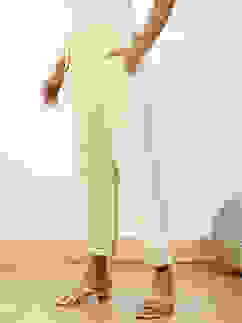 Cream-coloured Solid Mid-Rise Regular Fit Palazzo image number 2