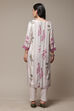 Ivory LIVA Straight Printed Kurta image number 2