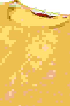 Mustard Art Silk Flared with Cape Dress image number 2