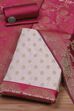 Pink Silk Unstitched Suit Set image number 0