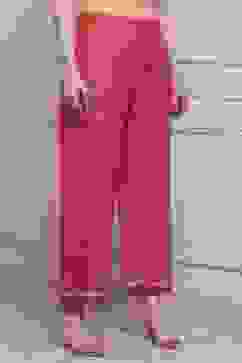 Red LIVA Relaxed Palazzo image number 3