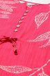 Pink LIVA Straight Embroidered Top image number 1