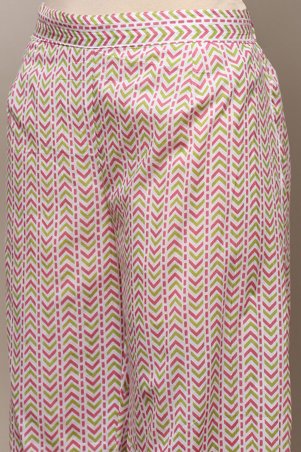 Blue Cotton Screen Printed Unstitched Suit Set image number 3