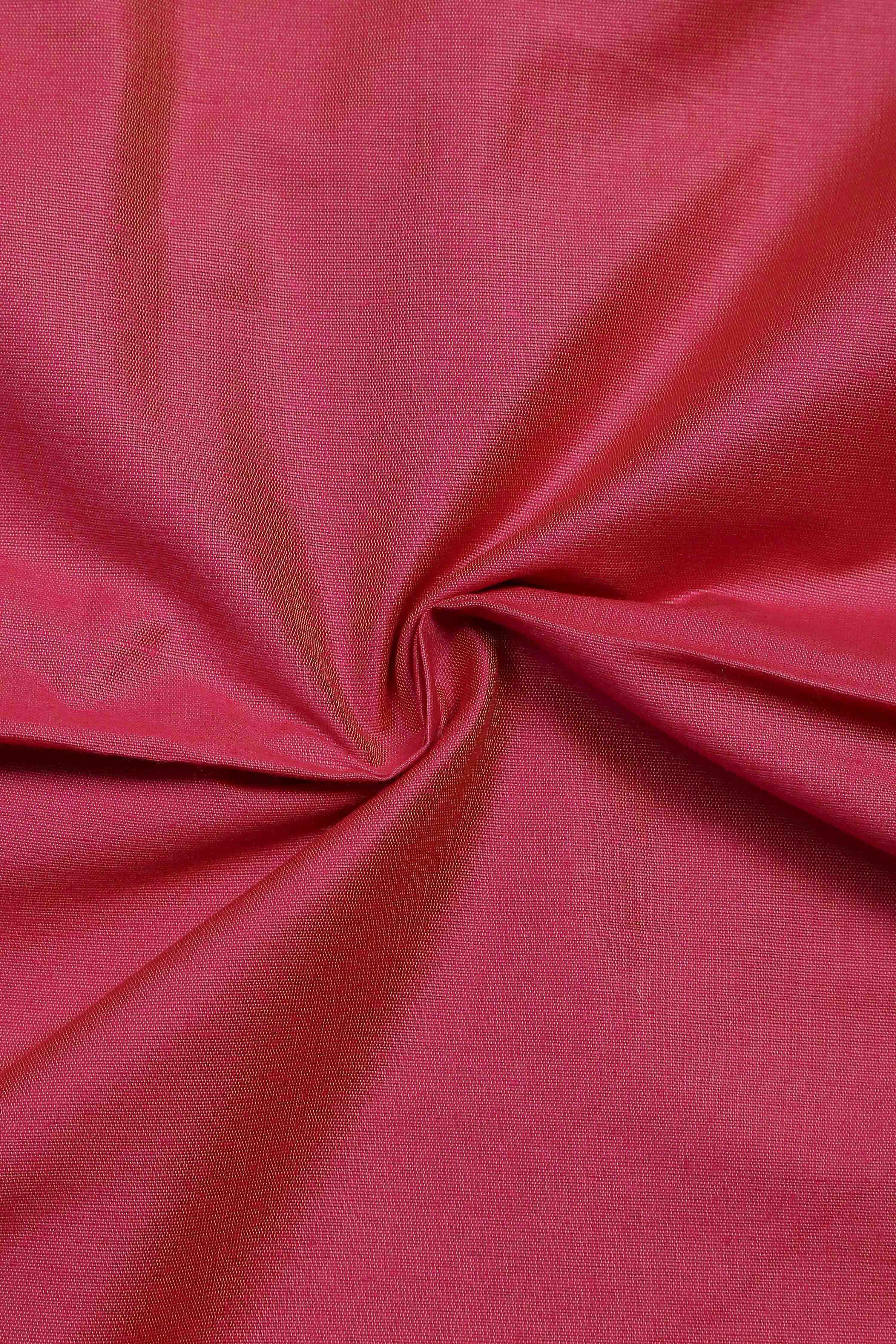 Rust Banarasi Chanderi Banarasi Print Unstitched Suit Set image number 2