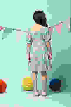 Multi-coloured Cotton Tiered Dress image number 4