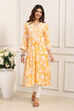 Yellow Viscose Rayon Straight Kurta image number 5
