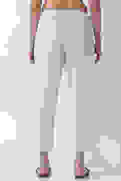 Off White Cotton Regular Pants image number 5