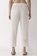 Off White Cotton Regular Pants image number 5
