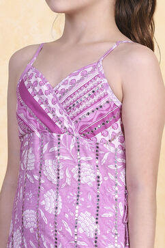 Pink Cotton Straight Suit Set image number 1