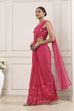 Pink Poly Georgette Regular Saree image number 3