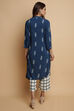 Terracotta Rayon Straight Kurta Pants Set image number 6