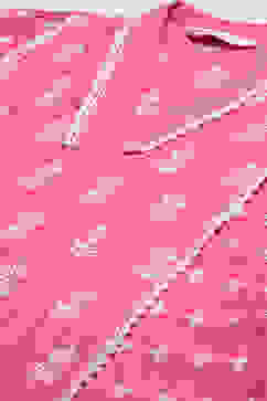 Pink Cotton Straight Embroidered Kurta image number 1