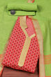 Pink Cotton Handloom Unstitched Suit Set image number 0