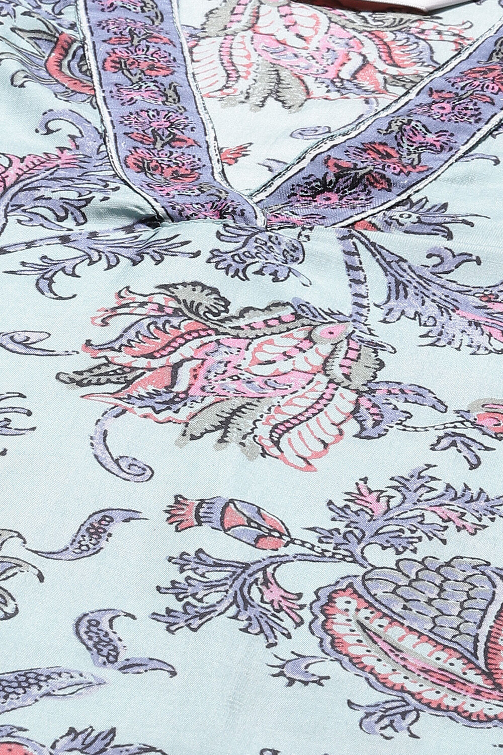 Aqua Sea Green Viscose Straight Kurta Palazzo Suit Set image number 1