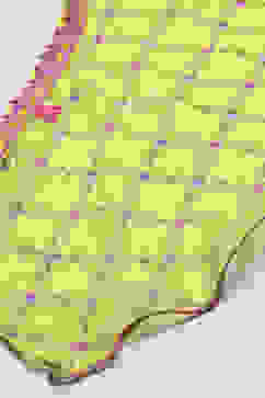 Lime Yellow Lehenga with Strappy Blouse & Cascade Dupatta image number 3