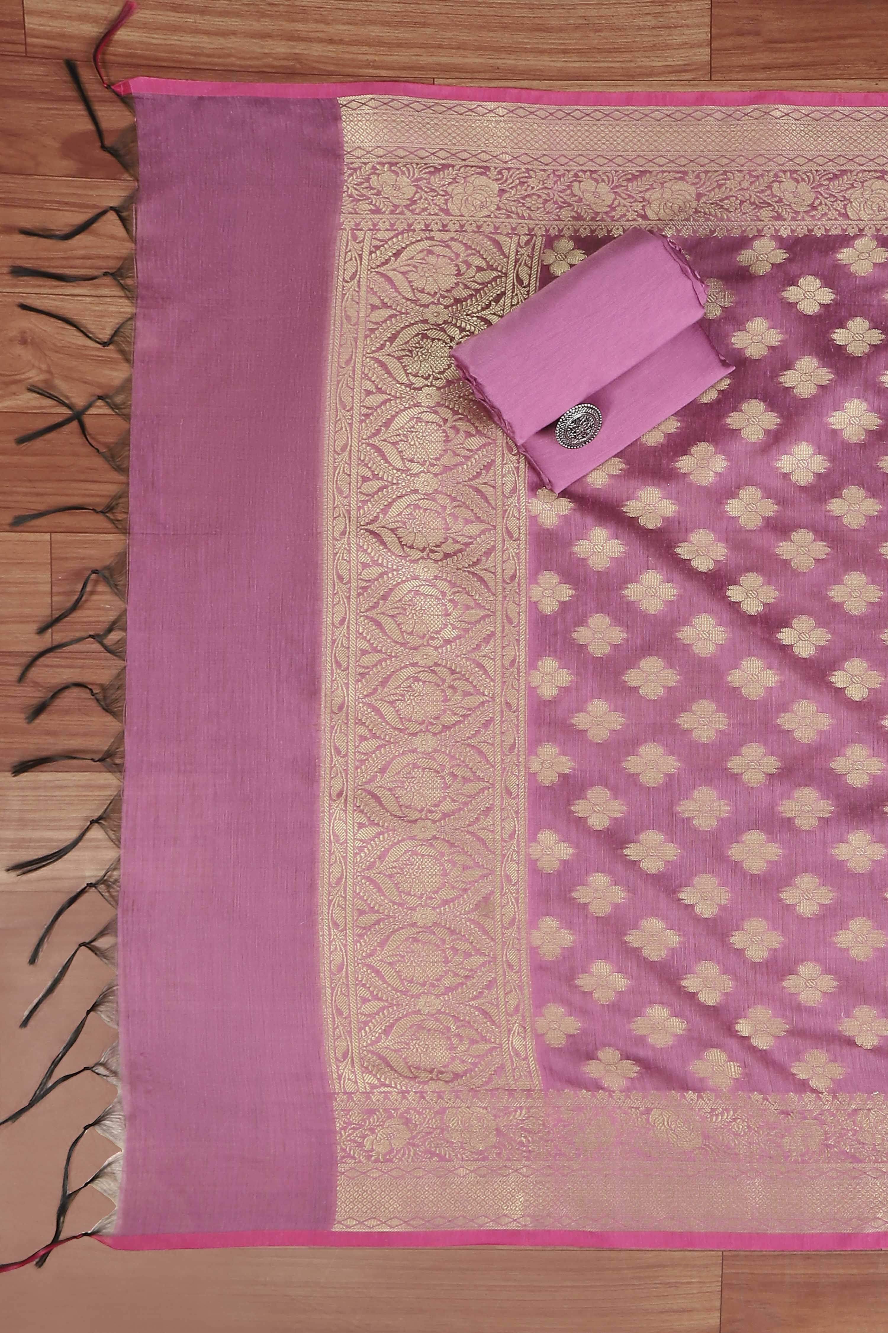 Green Cotton Printed Embroidered Unstitched Suit Set image number 3