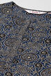 Indigo Poly Viscose Straight Printed Kurta image number 1