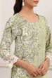 Green Viscose Rayon Printed Straight Kurta image number 1