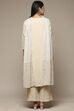 Magenta Cotton Blend Straight Kurta Palazzo Suit Set image number 4