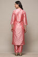 Rust Silk Blend Unstitched Suit Set image number 6