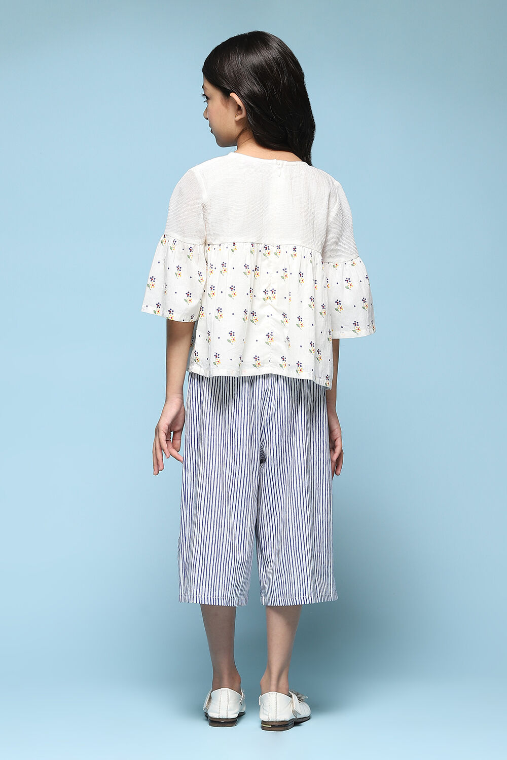 Pink Cotton Straight Printed Kurta Set image number 4