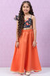 Peach Art Silk Lehenga Set image number 0