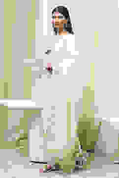 Pista Green Modal Blend Straight Suit Set image number 3