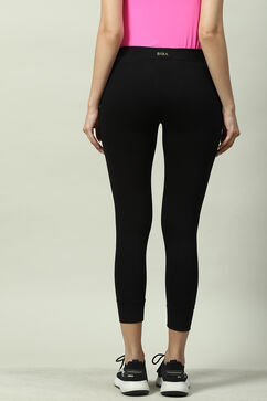 Black Fitted Joggers image number 4