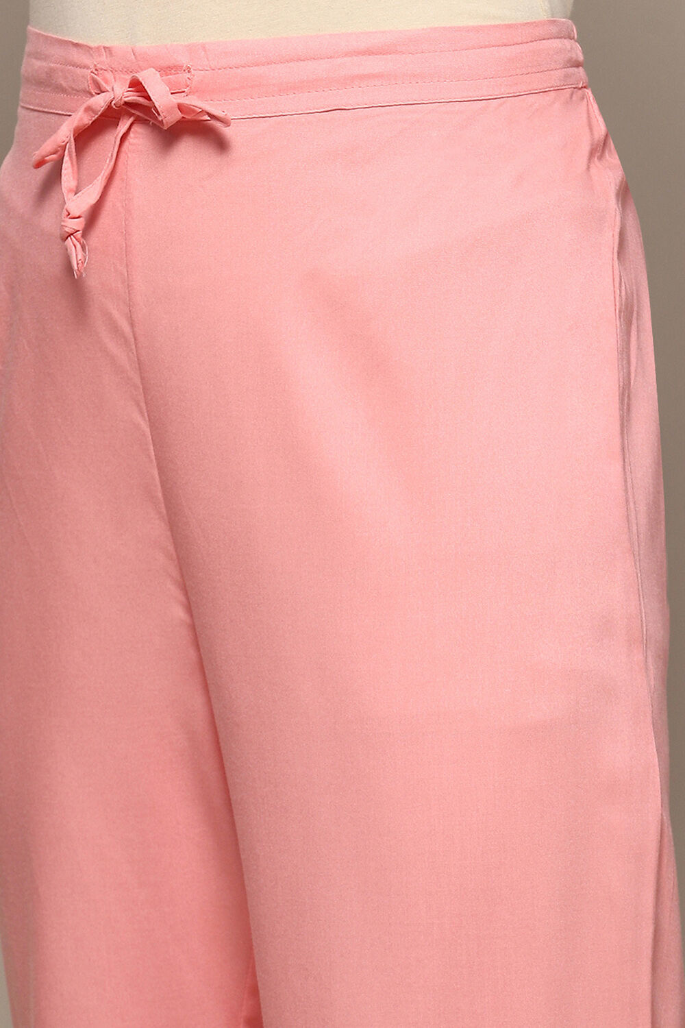 Blush Pink Rayon A-Line Suit Set image number 2