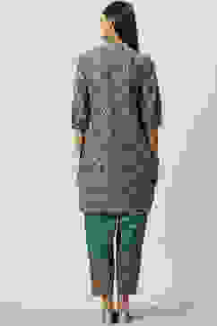 Sage Green Cotton Straight Kurta Salwar Pant Suit Set image number 4