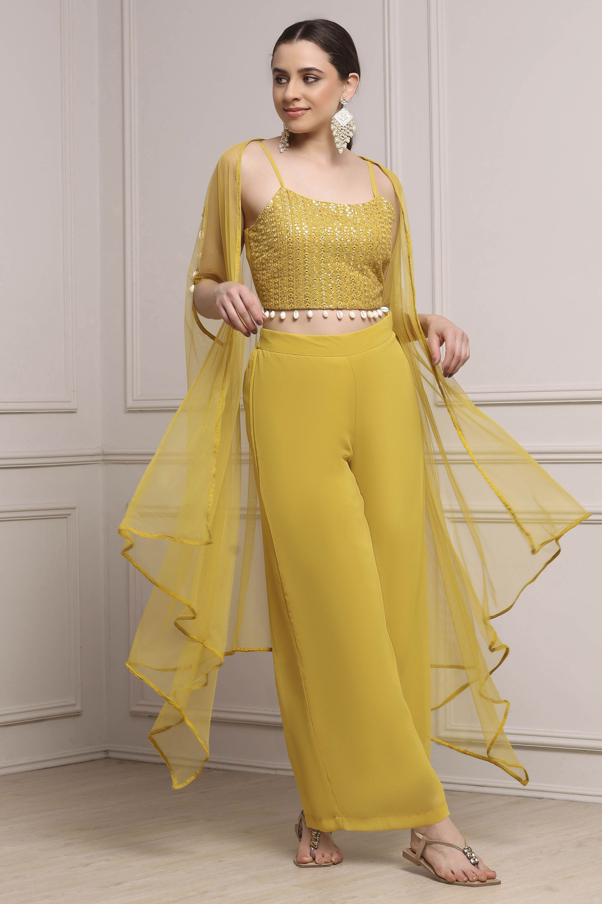 Lime Polyester Dyed Regular Fusion Set