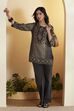 Blue Viscose Blend Straight Kurta image number 0